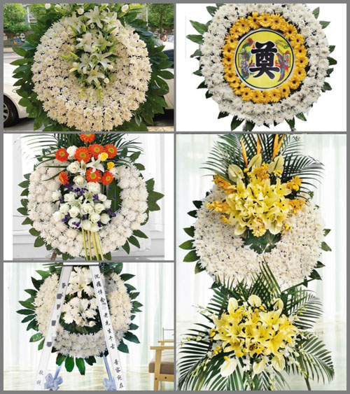 山东青岛胶州市李哥庄镇大屯二村花圈速递